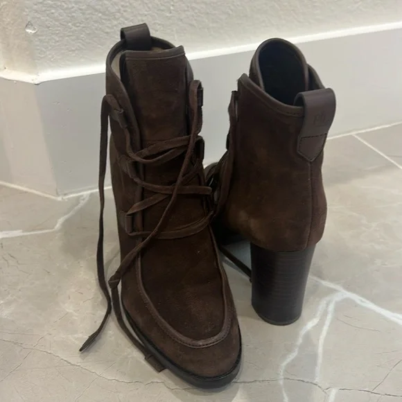 Ralph Lauren suede leather booties - Picture 3 of 5